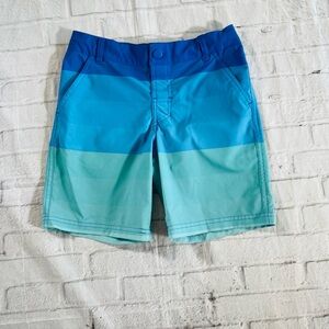 Art Class Blue-green Ombre Swim Trunks Size 8